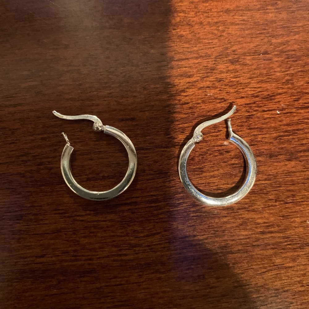Stirling Silver Hoop Earrings